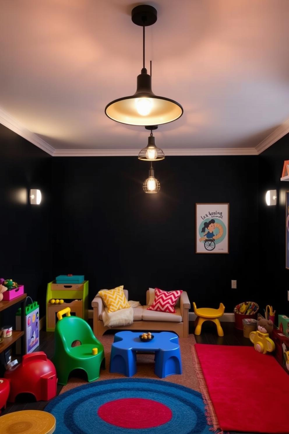 Black Playroom Design Ideas 21