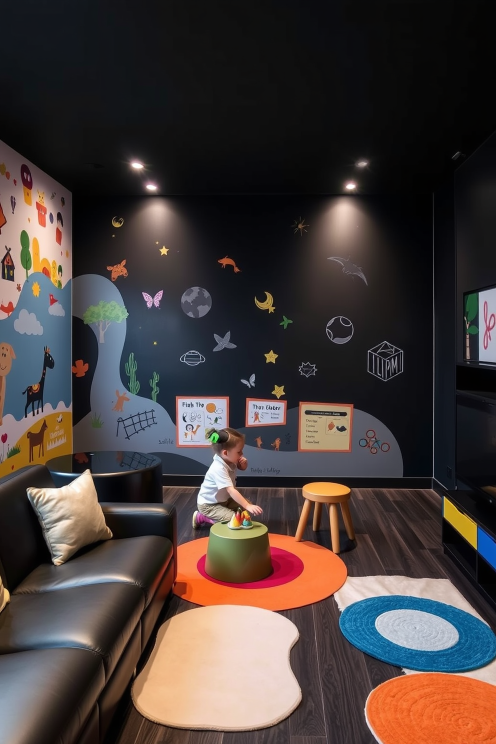 Black Playroom Design Ideas 6