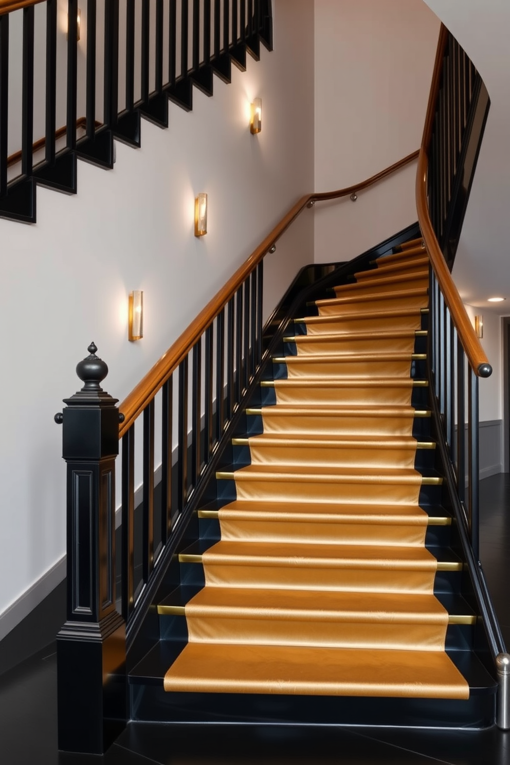 Black Staircase Design Ideas 21