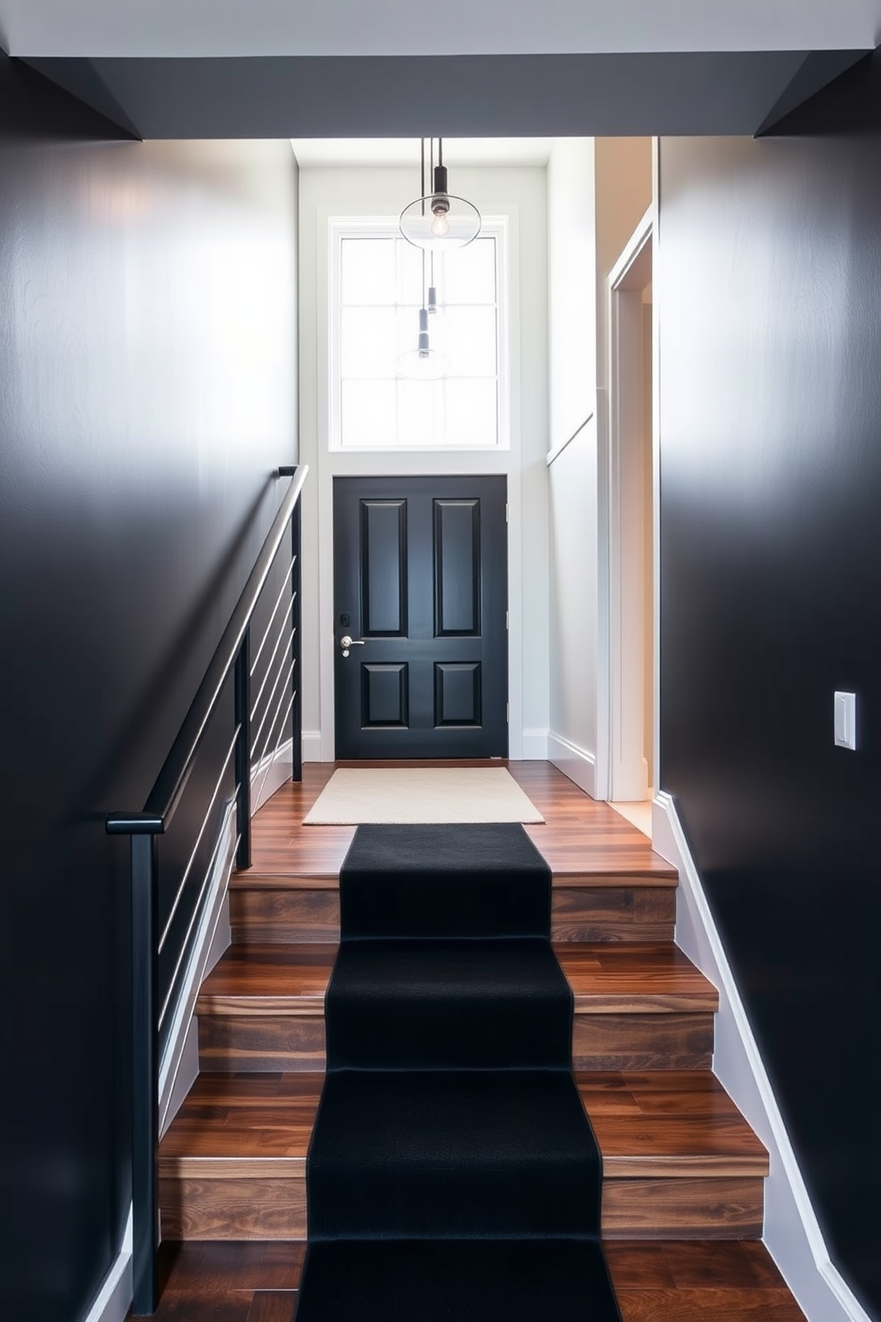 Black Staircase Design Ideas 26