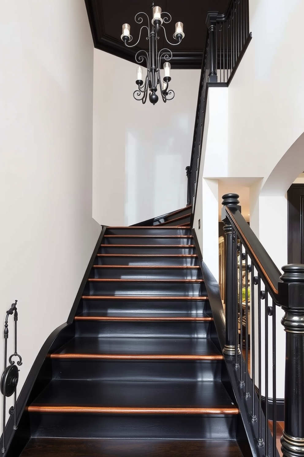 Black Staircase Design Ideas 30