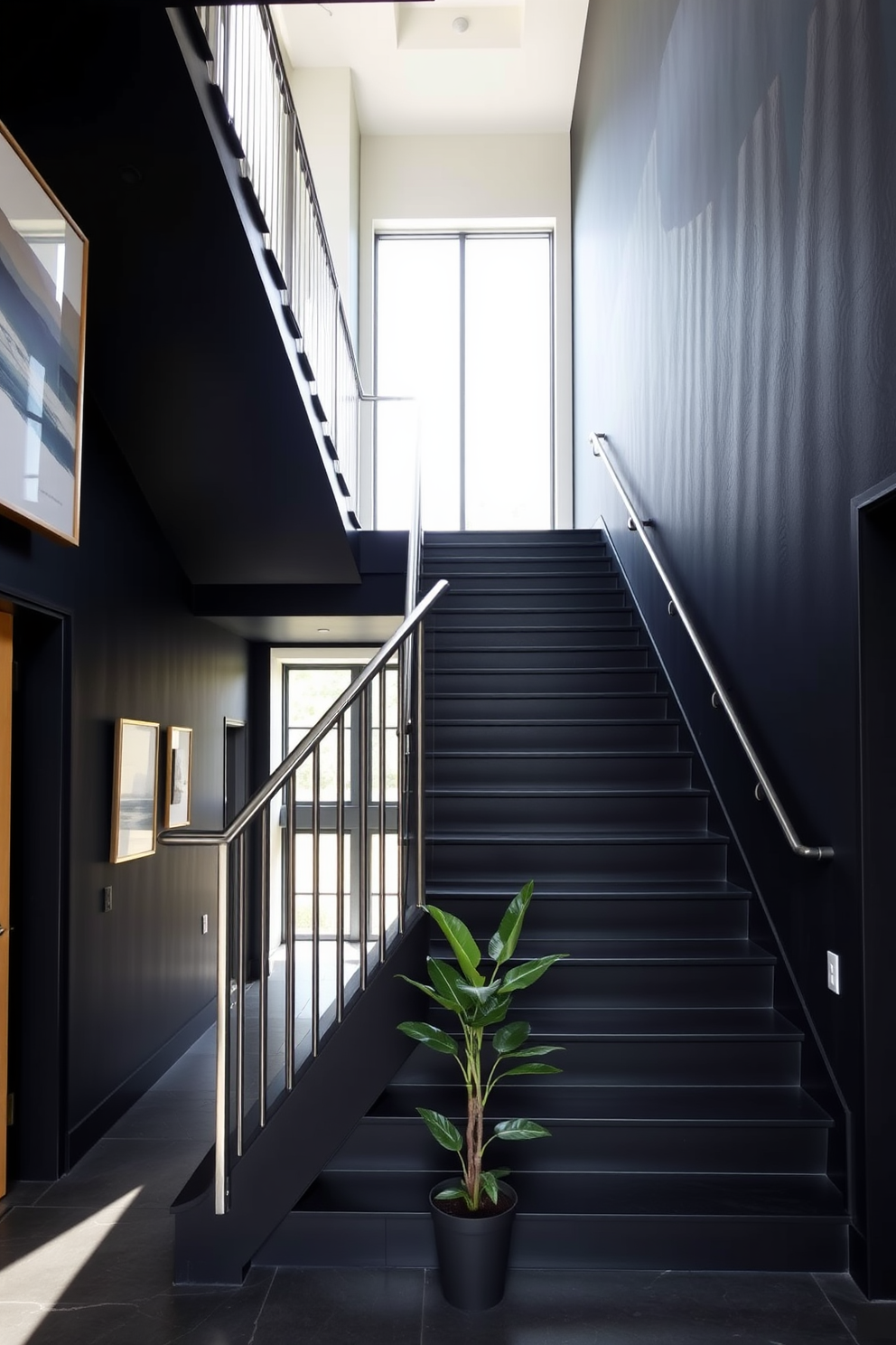 Black Staircase Design Ideas 7