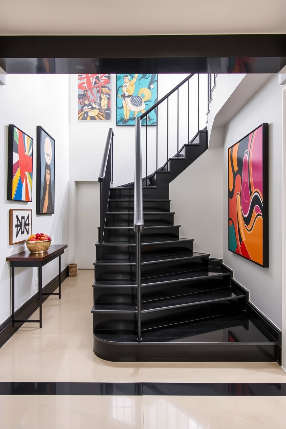 Black Staircase Design Ideas 9