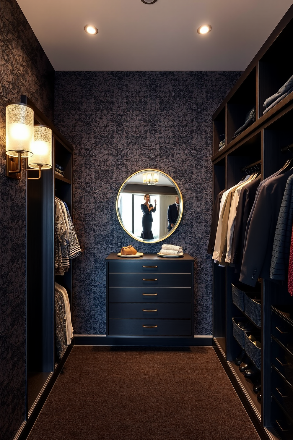 Black Walk In Closet Design Ideas 10