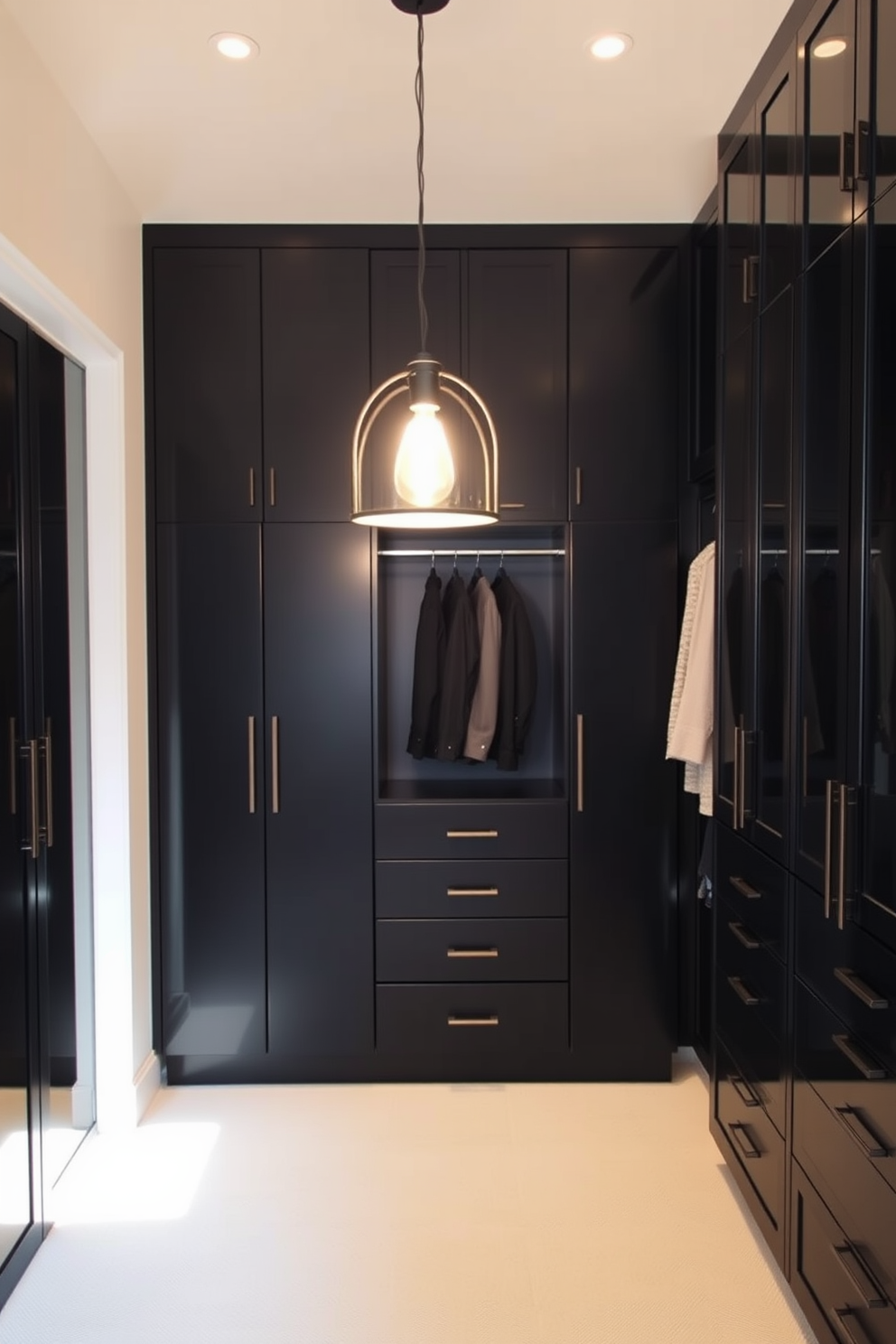 Black Walk In Closet Design Ideas 13