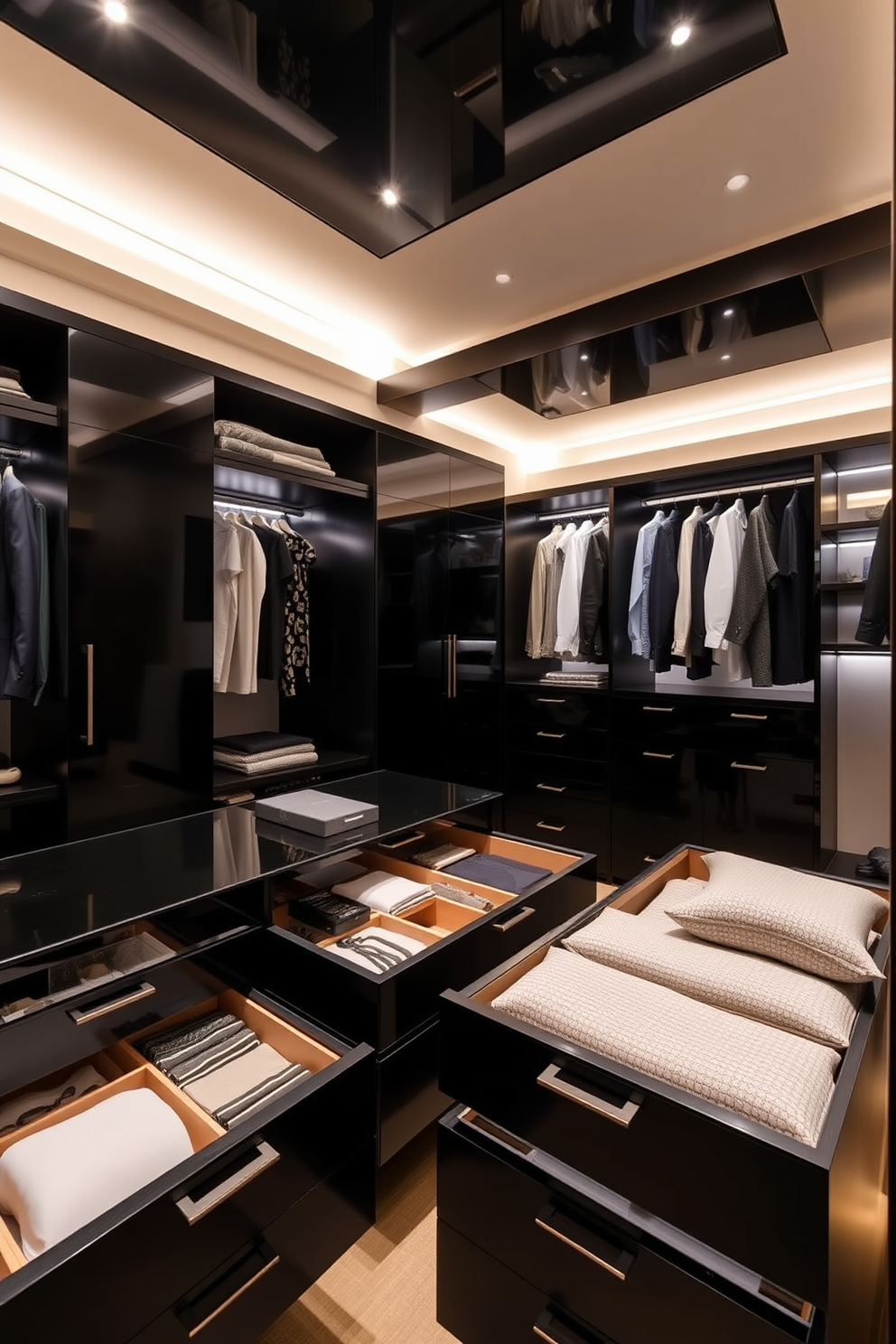 Black Walk In Closet Design Ideas 18