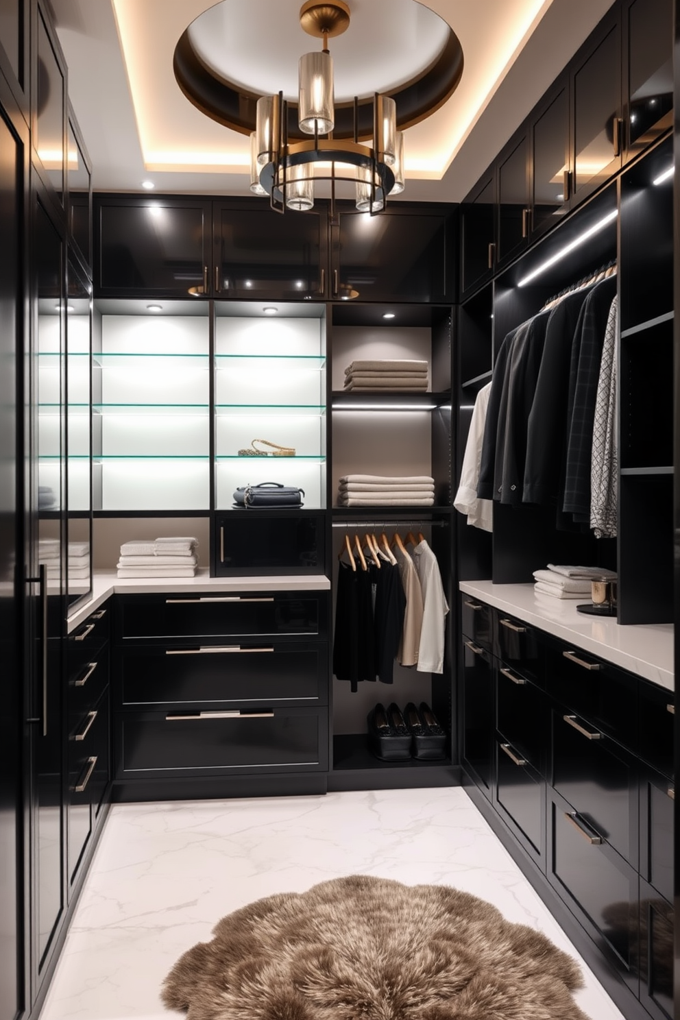 Black Walk In Closet Design Ideas 8