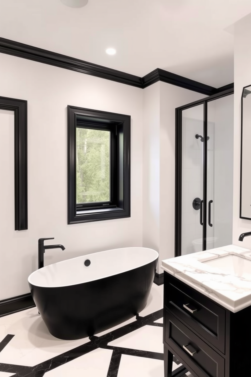 Black And White Bathroom Design Ideas 12