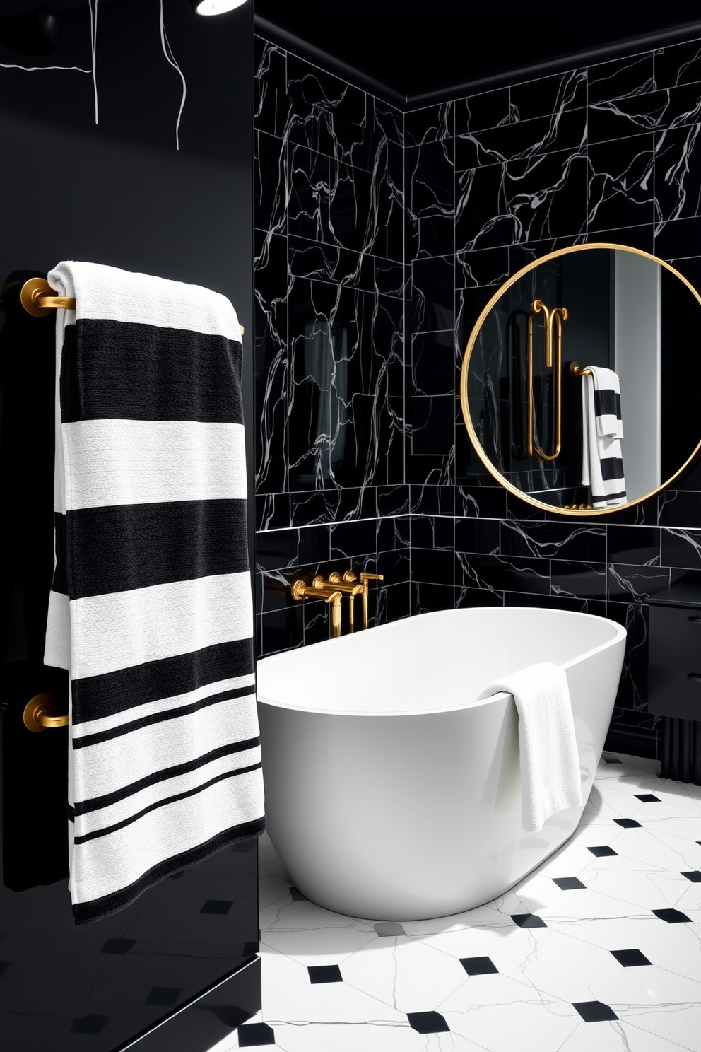 Black And White Bathroom Design Ideas 14