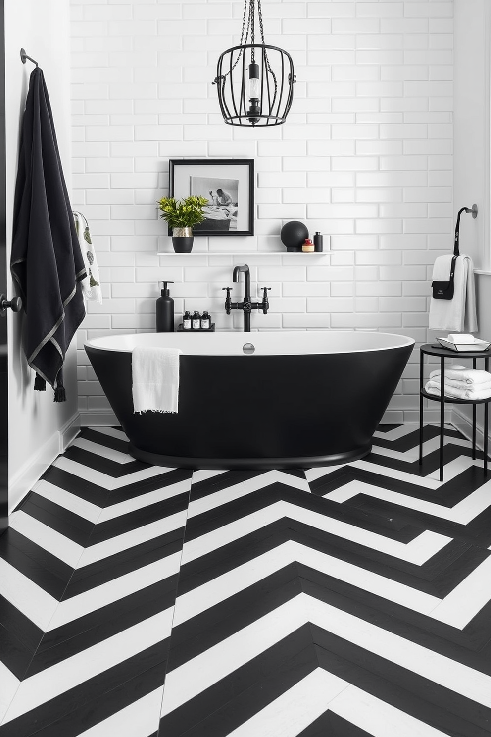 Black And White Bathroom Design Ideas 17