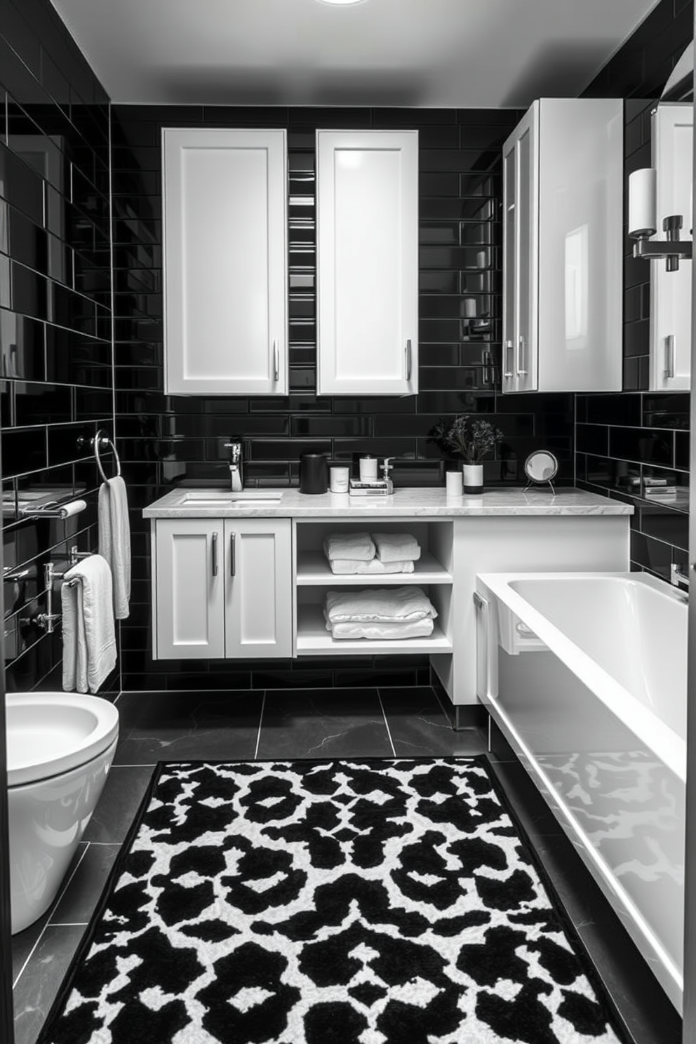 Black And White Bathroom Design Ideas 19