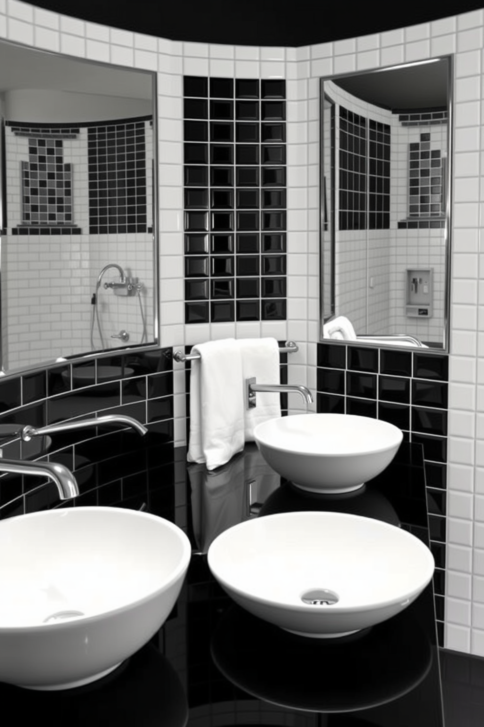 Black And White Bathroom Design Ideas 29