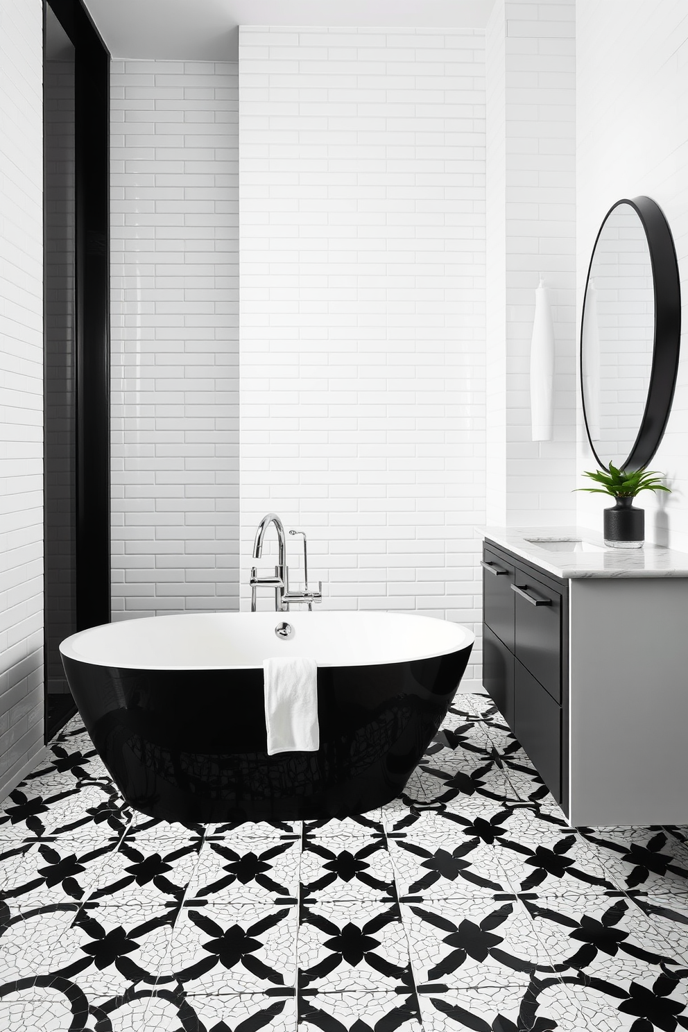 Black And White Bathroom Design Ideas 6