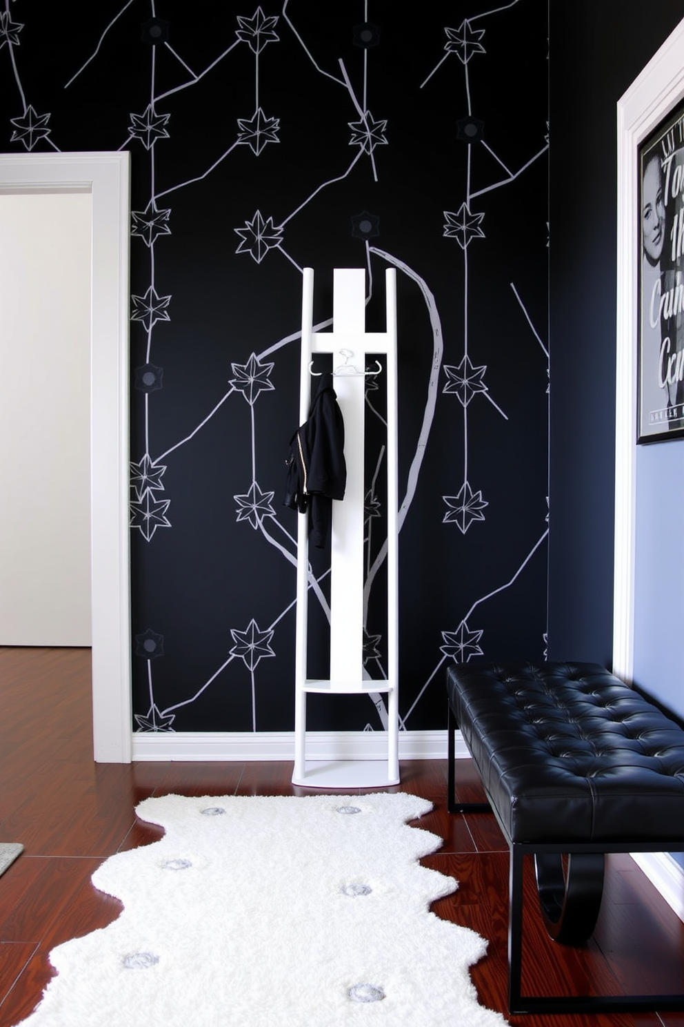 Black And White Foyer Design Ideas 21