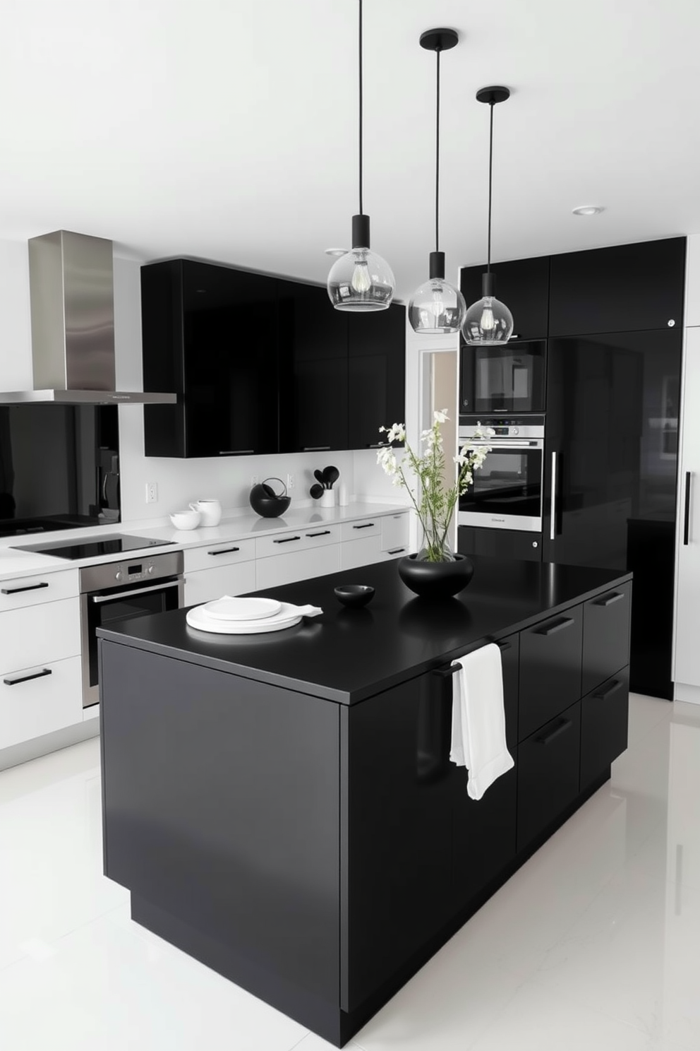 Black And White Kitchen Design Ideas 16