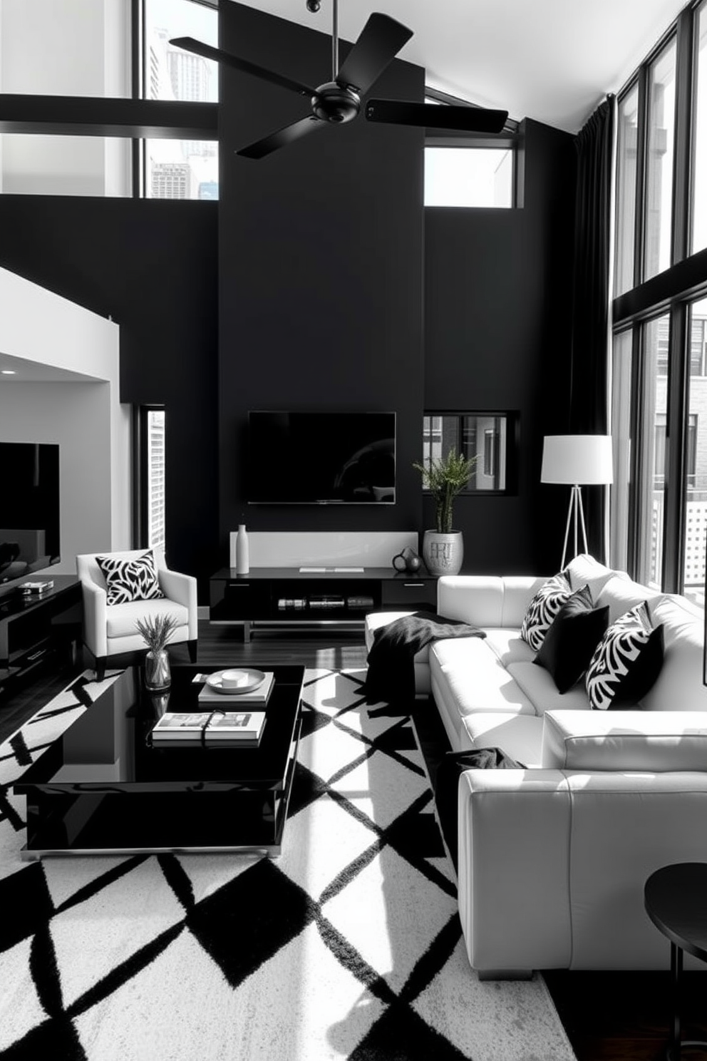 Black And White Living Room Design Ideas 15