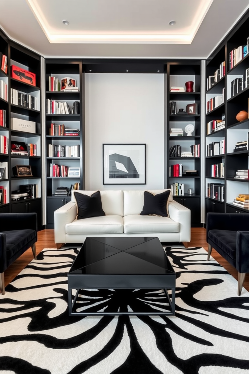 Black And White Living Room Design Ideas 27