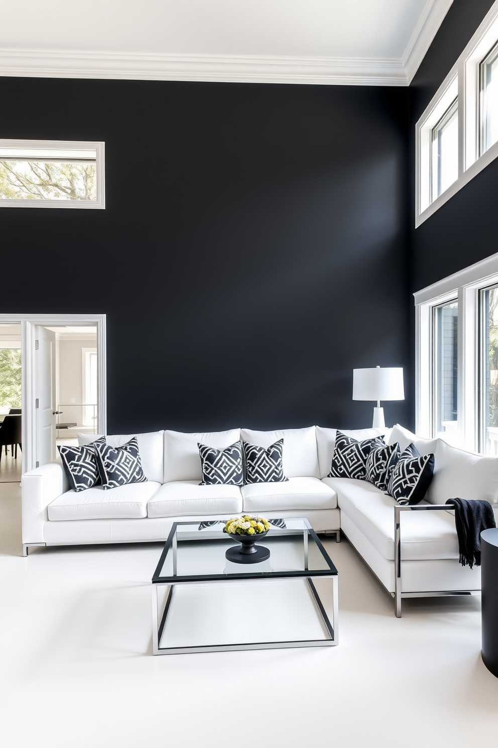 Black And White Living Room Design Ideas 3