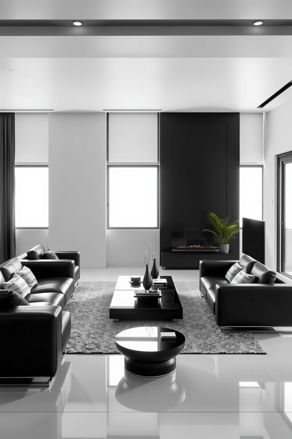 Black And White Living Room Design Ideas 4