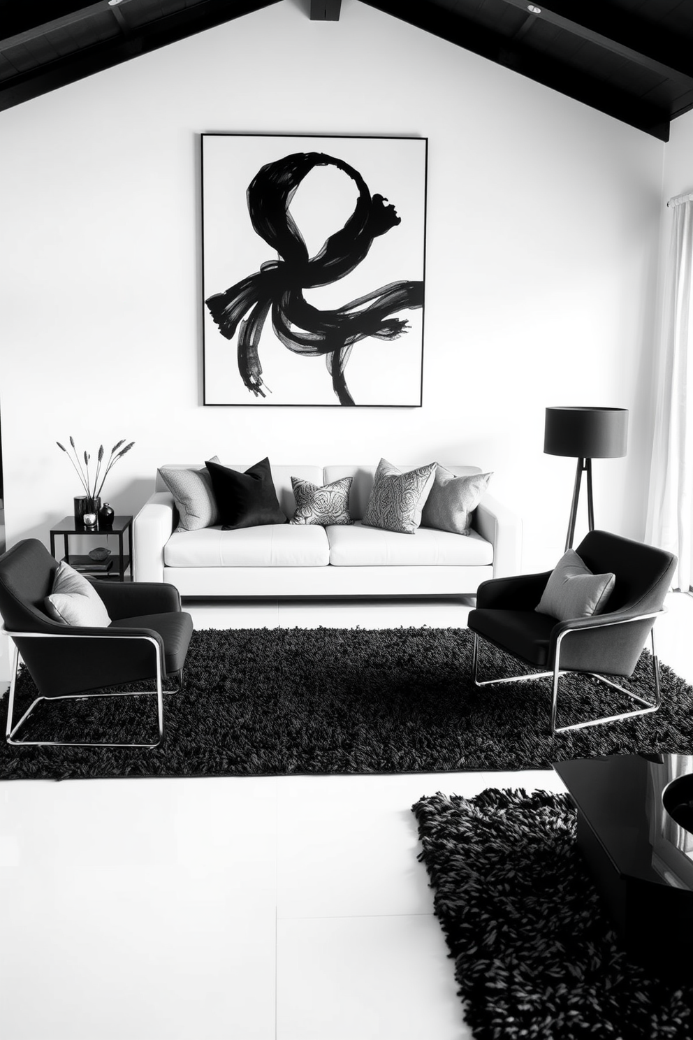 Black And White Living Room Design Ideas 5