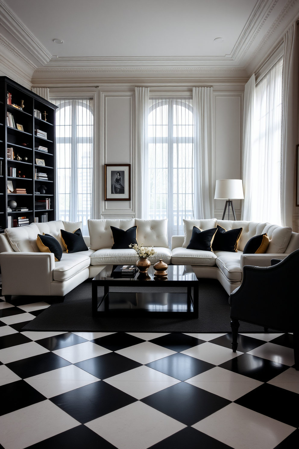 Black And White Living Room Design Ideas 9