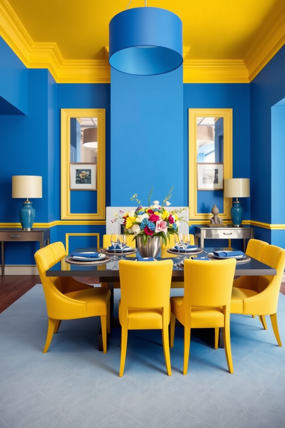 Blue Dining Room Design Ideas 10