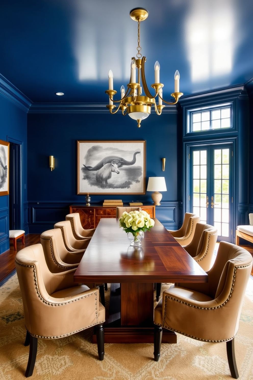 Blue Dining Room Design Ideas 17