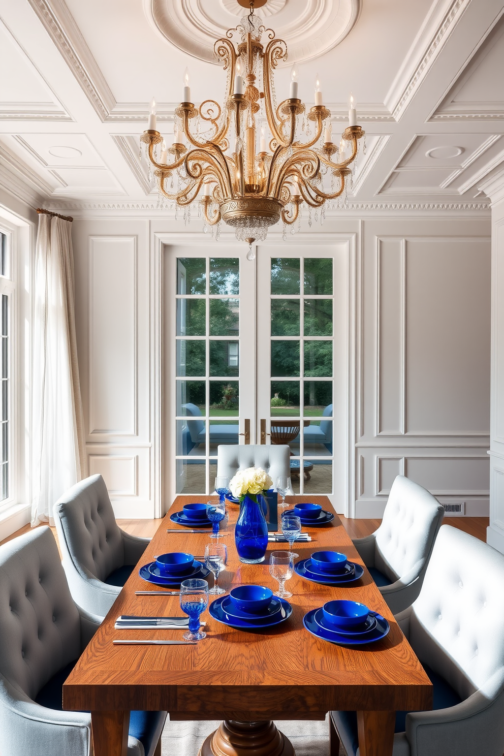 Blue Dining Room Design Ideas 20