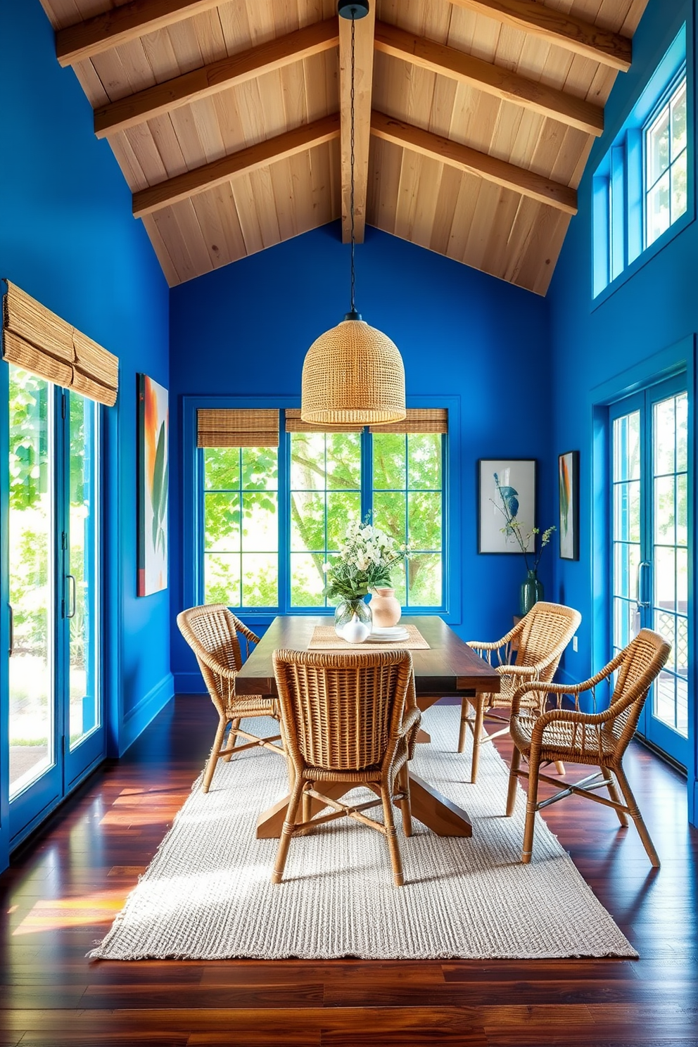 Blue Dining Room Design Ideas 21