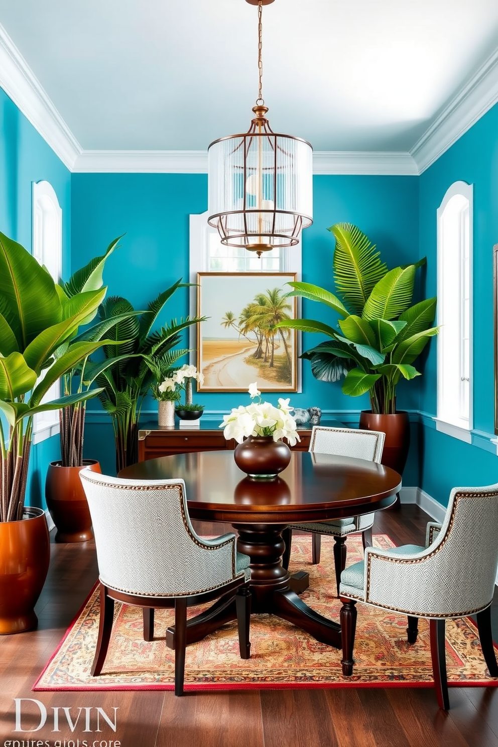 Blue Dining Room Design Ideas 25