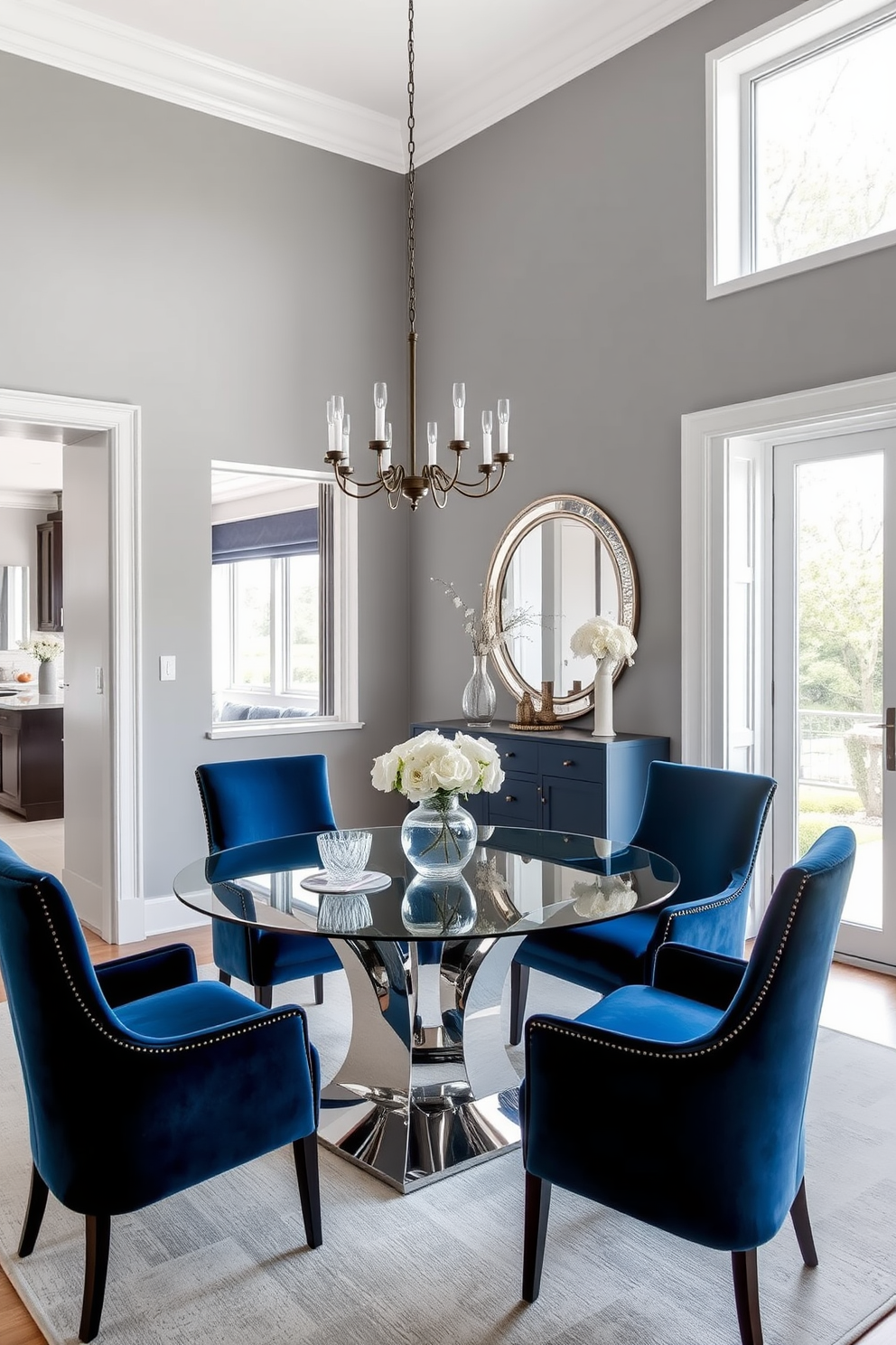 Blue Dining Room Design Ideas 26