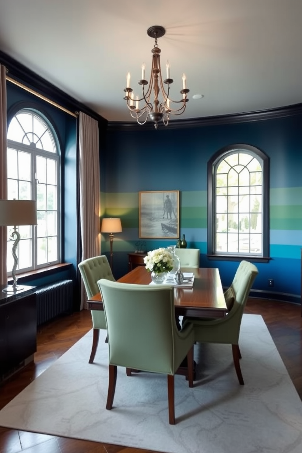 Blue Dining Room Design Ideas 28