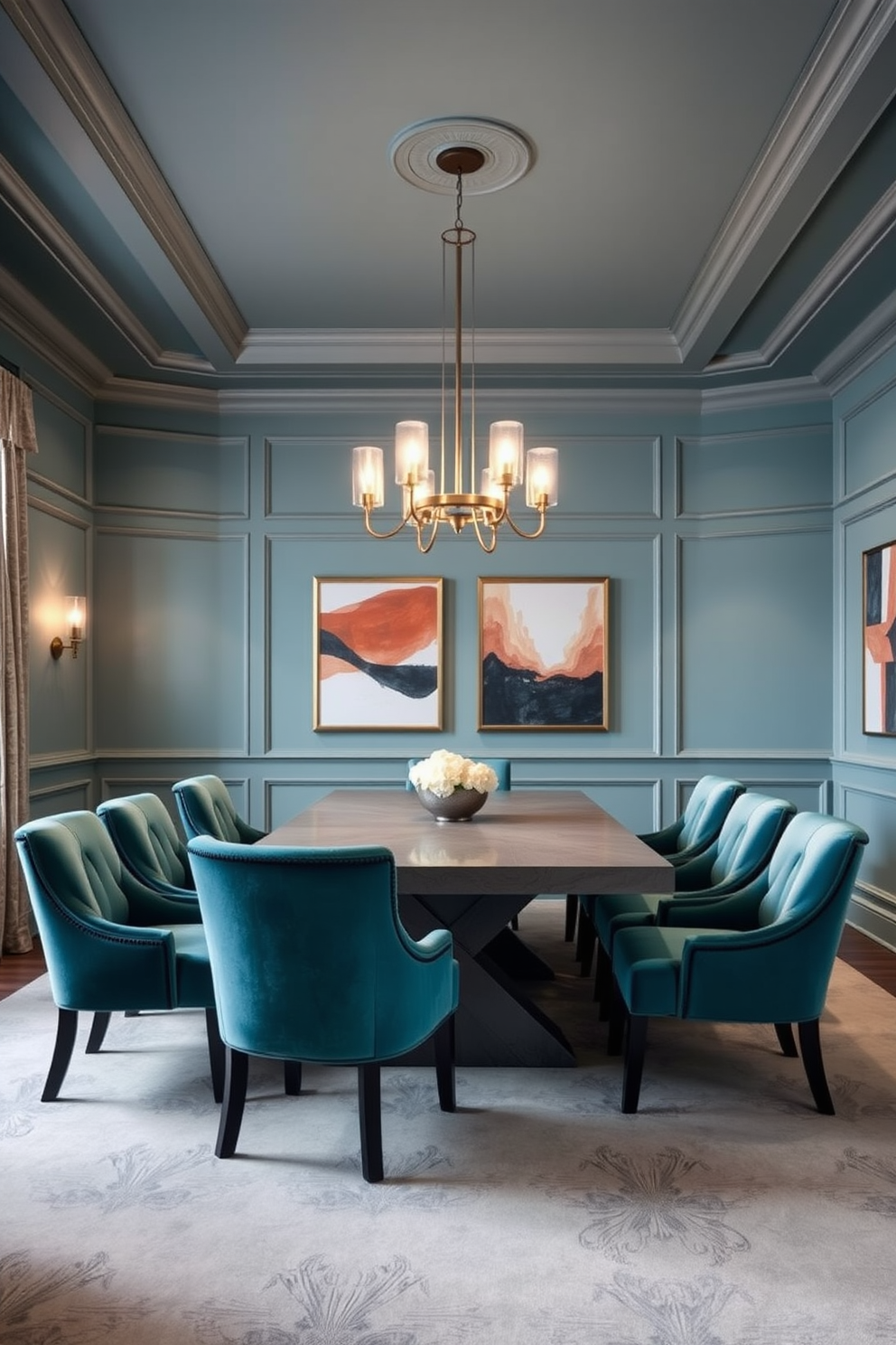 Blue Dining Room Design Ideas 5