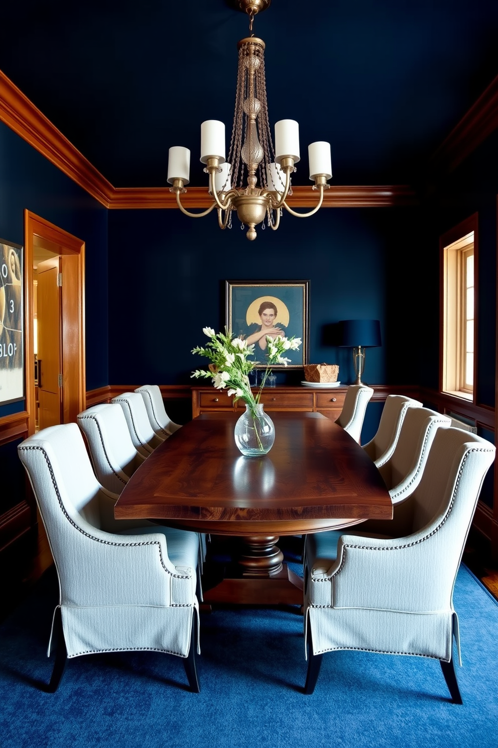 Blue Dining Room Design Ideas 7