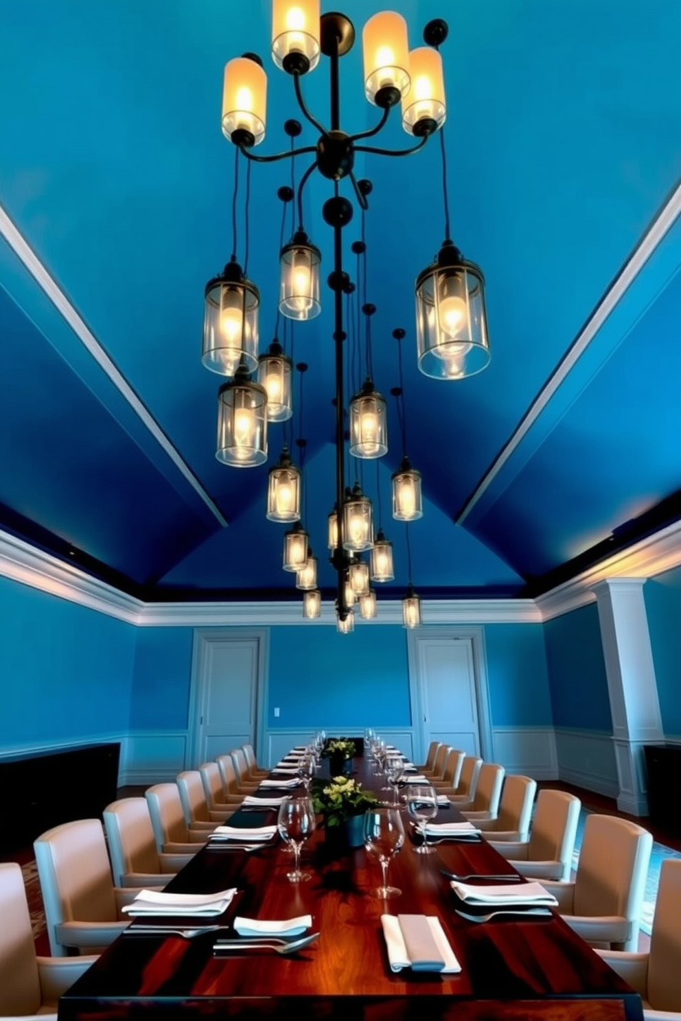 Blue Dining Room Design Ideas 9