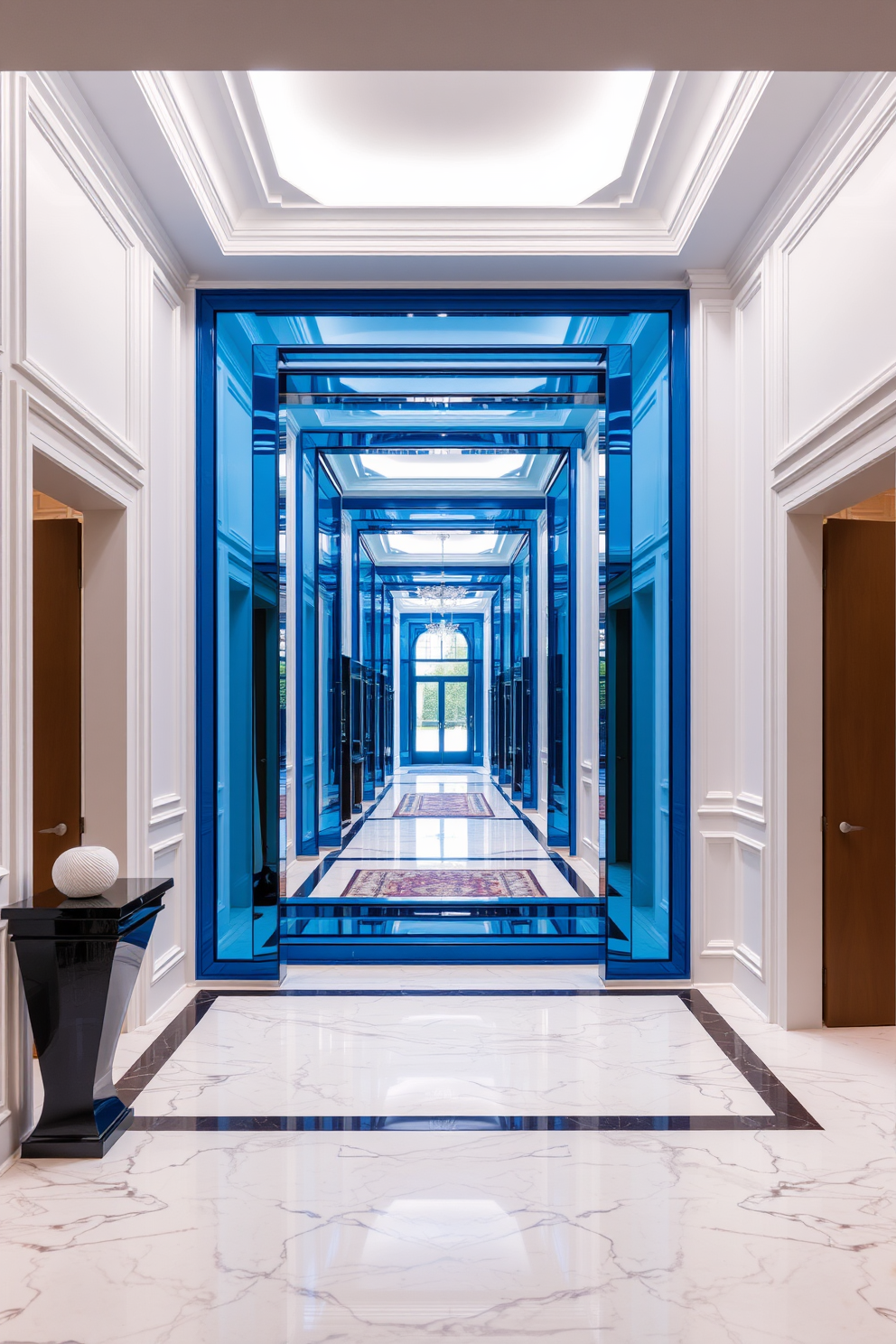 Blue Foyer Design Ideas 12