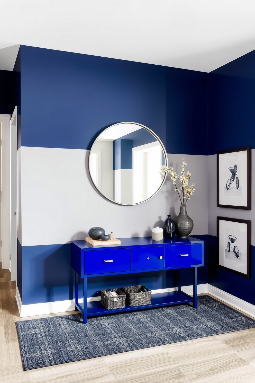 Blue Foyer Design Ideas 15