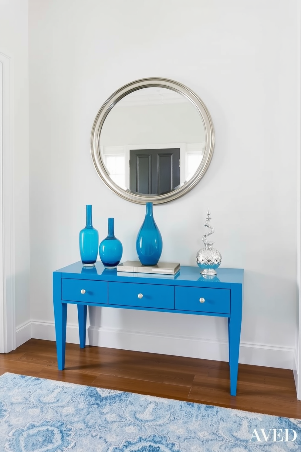 Blue Foyer Design Ideas 20