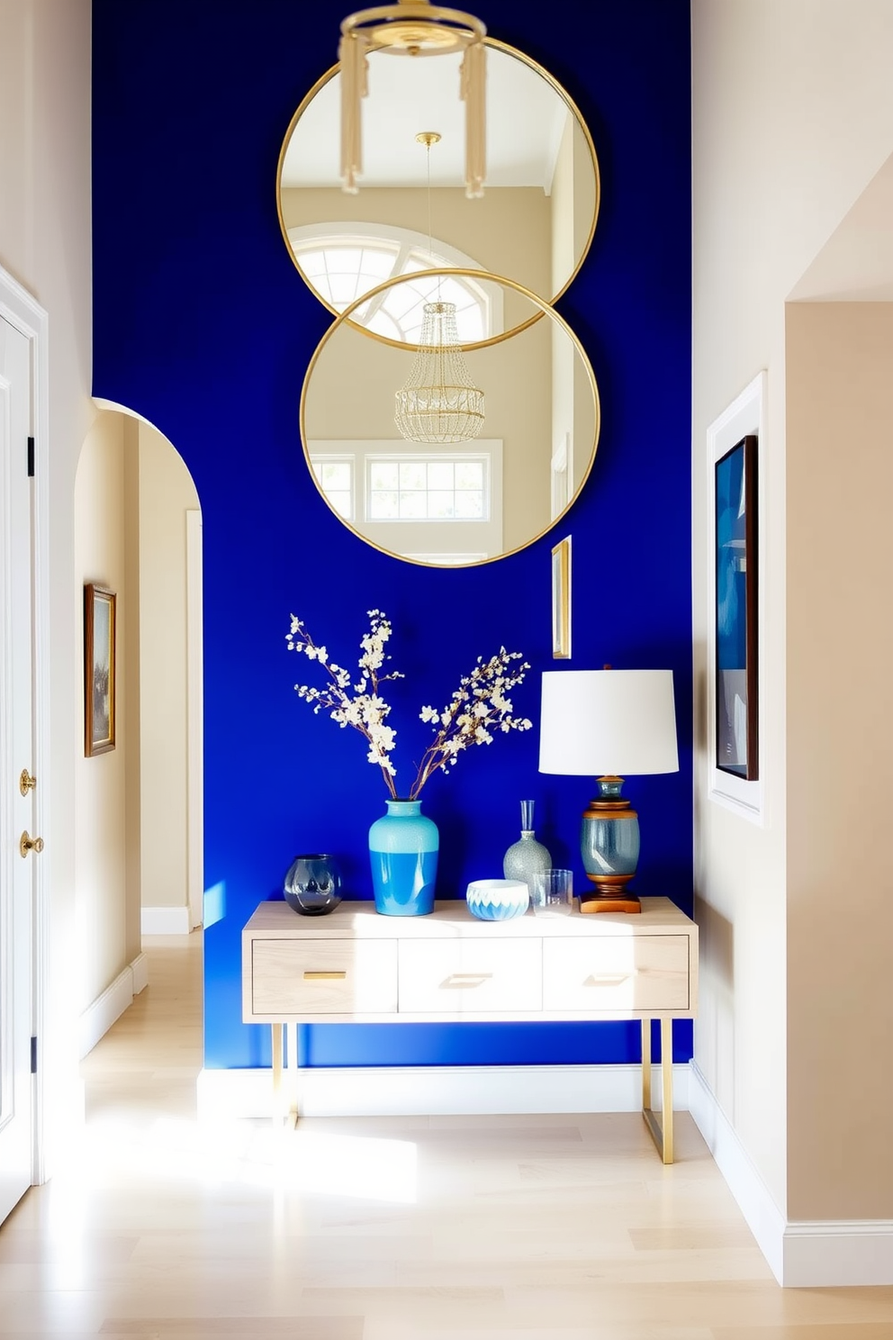 Blue Foyer Design Ideas 27