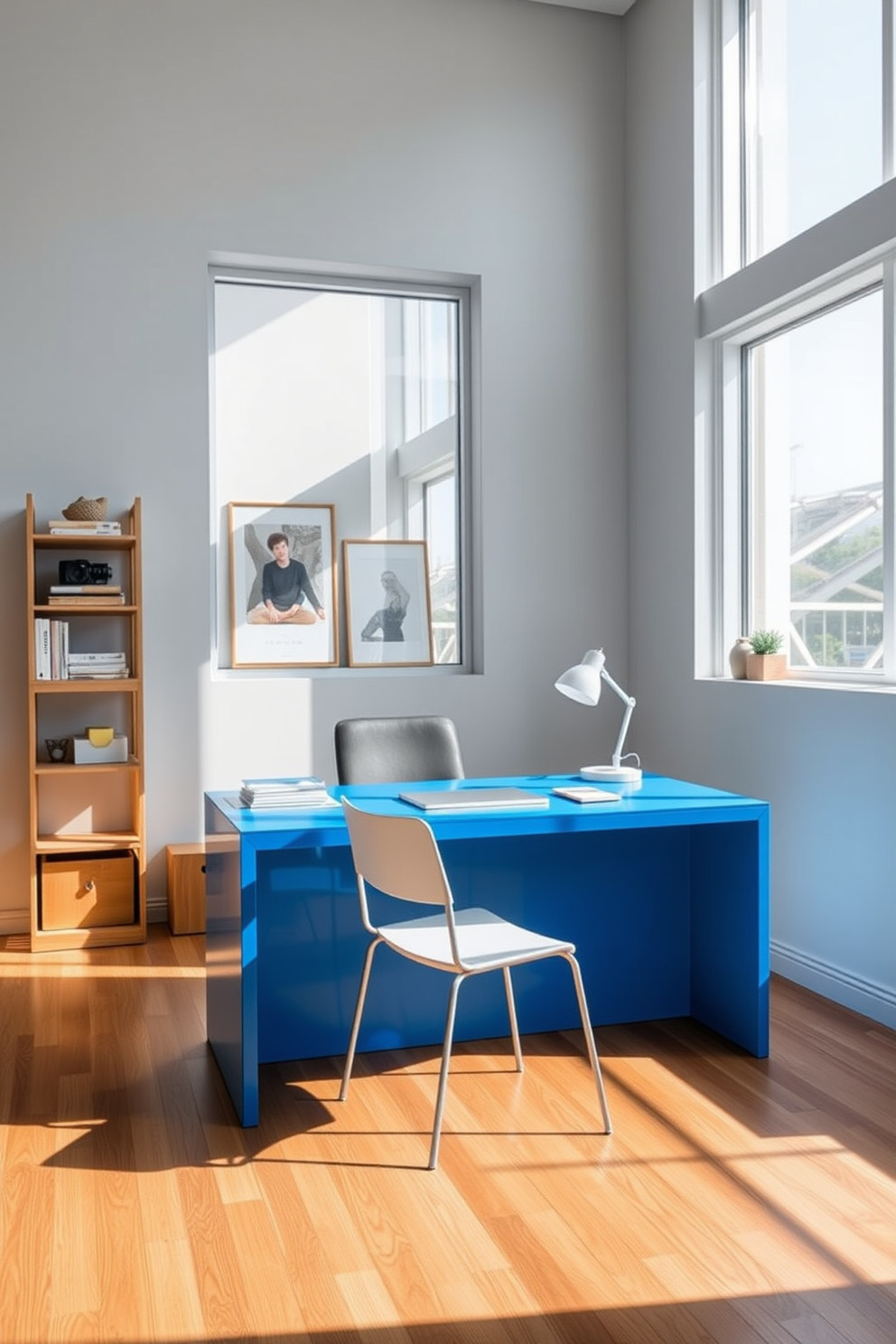 Blue Home Office Design Ideas 13