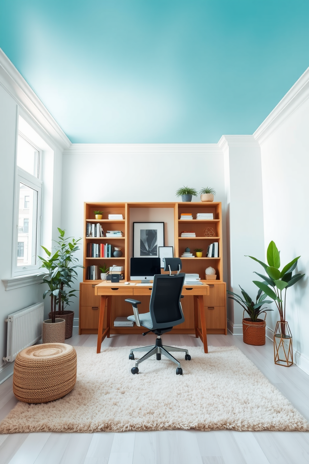 Blue Home Office Design Ideas 27