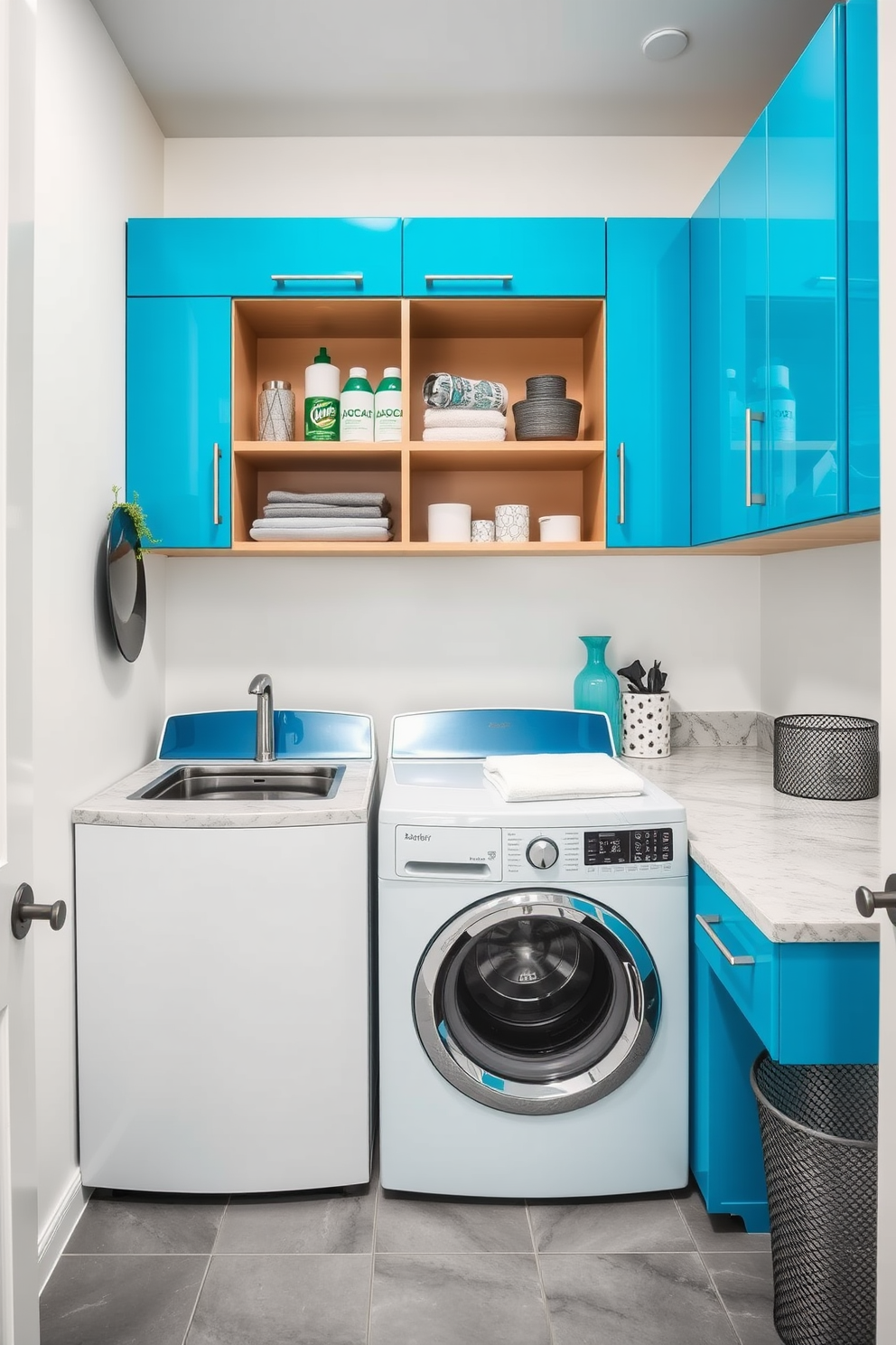 Blue Laundry Room Design Ideas 13