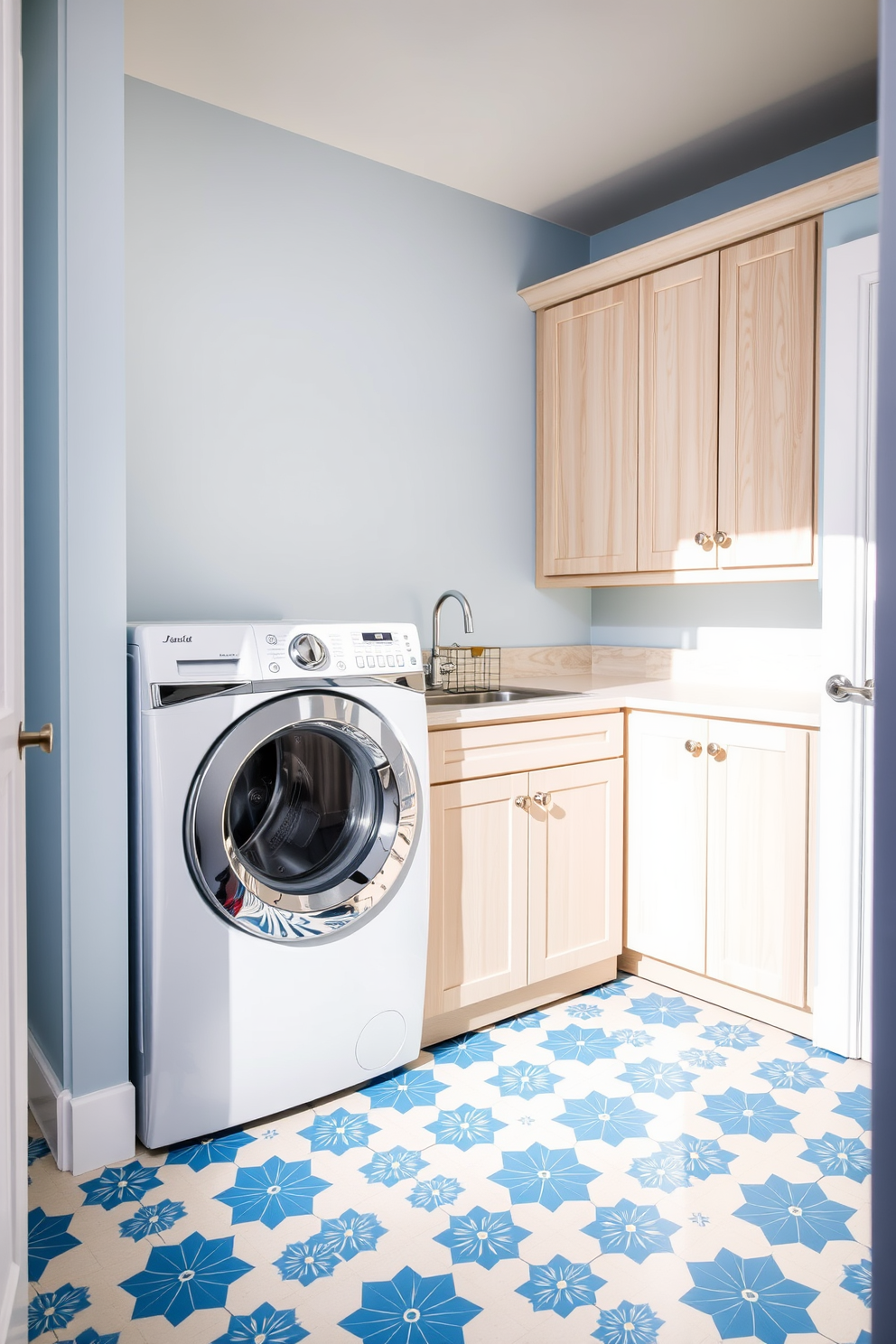 Blue Laundry Room Design Ideas 15