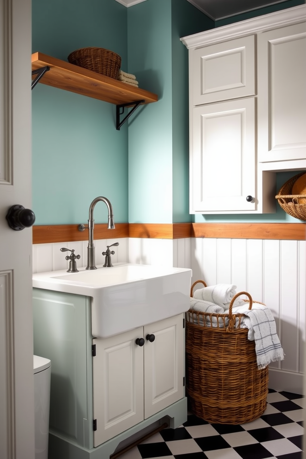 Blue Laundry Room Design Ideas 18