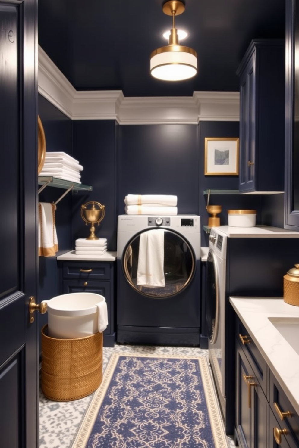 Blue Laundry Room Design Ideas 2