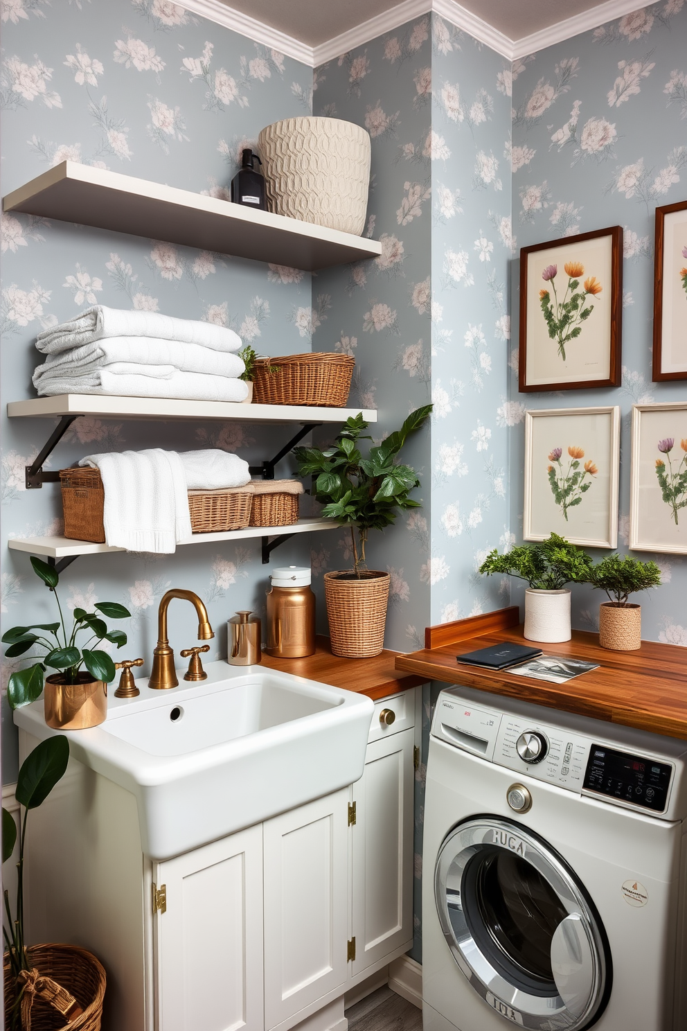 Blue Laundry Room Design Ideas 23