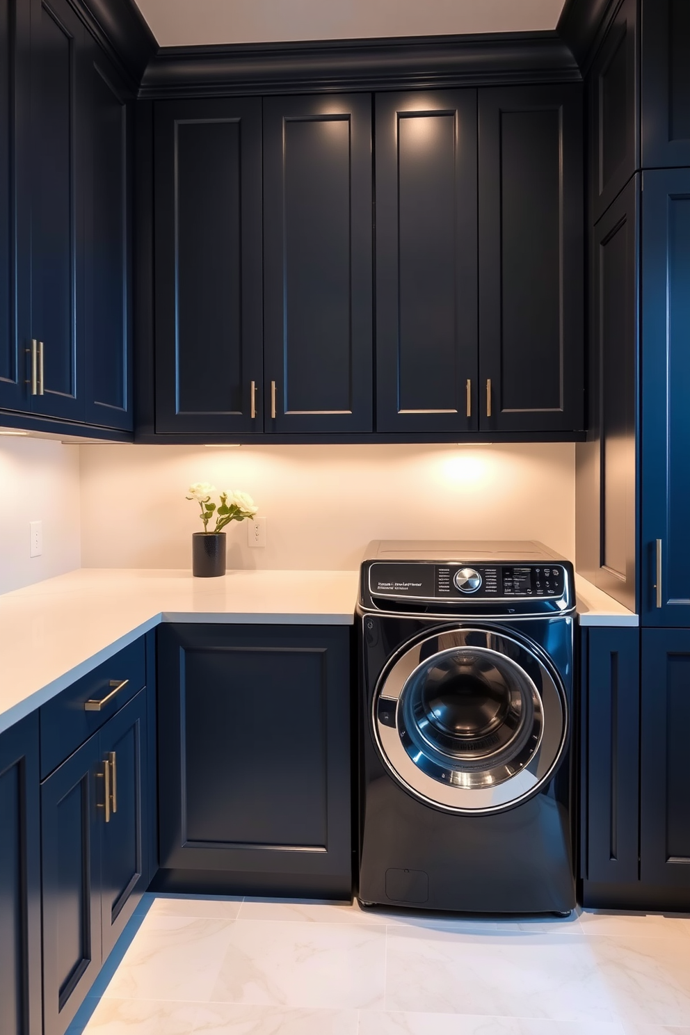 Blue Laundry Room Design Ideas 24