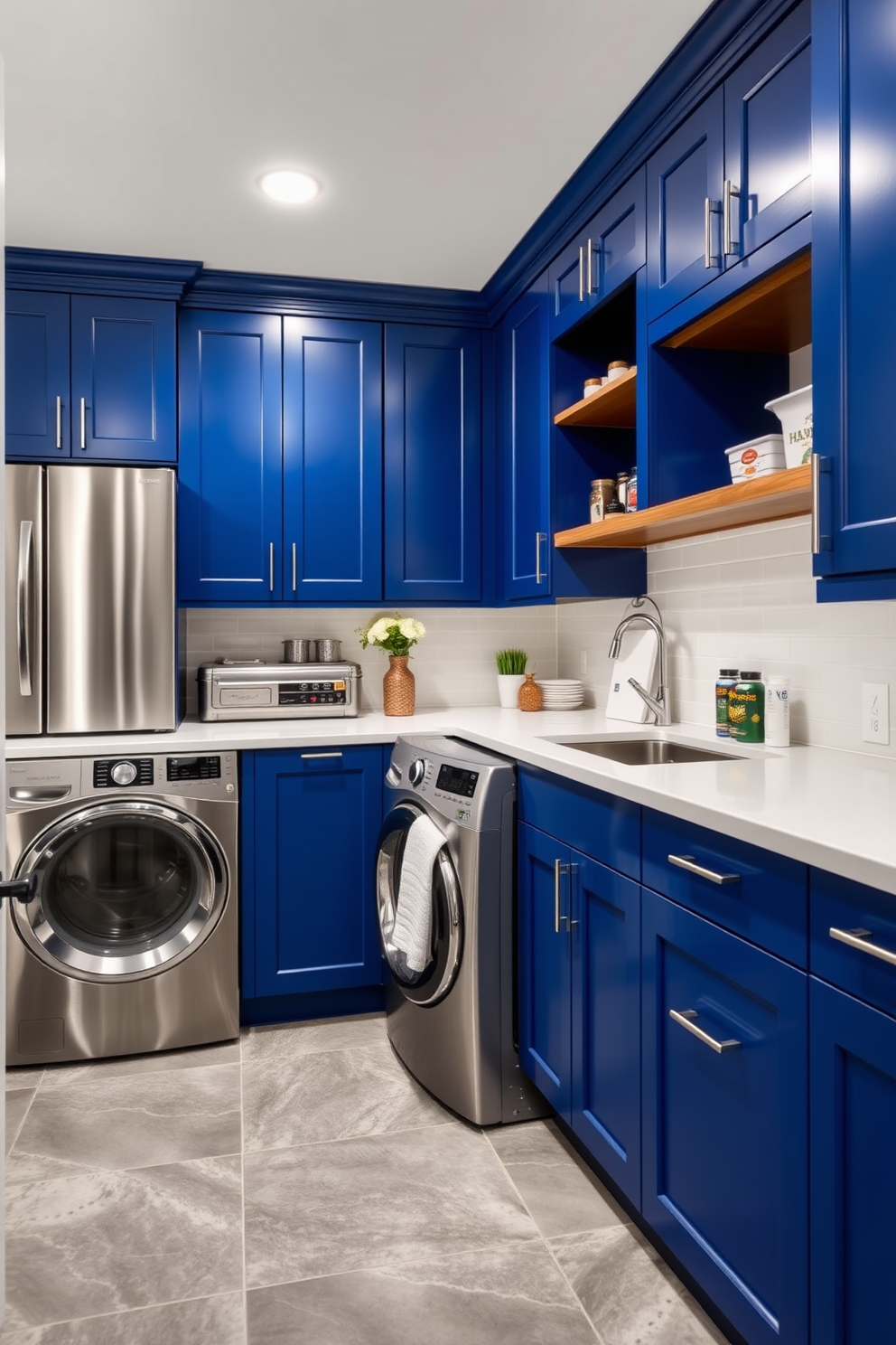 Blue Laundry Room Design Ideas 27