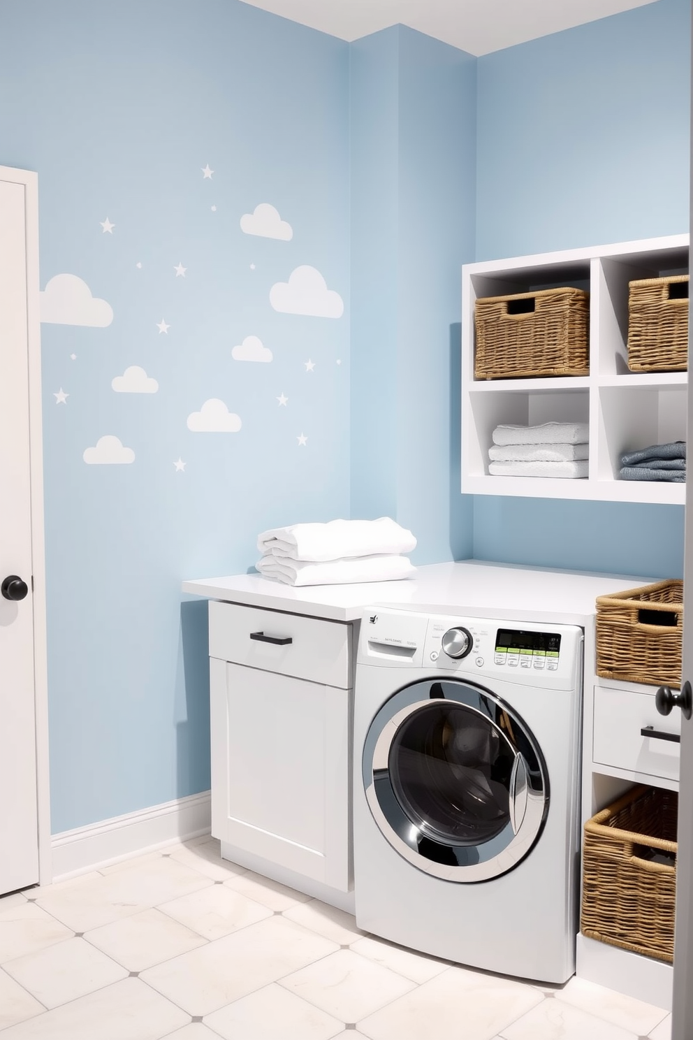 Blue Laundry Room Design Ideas 28