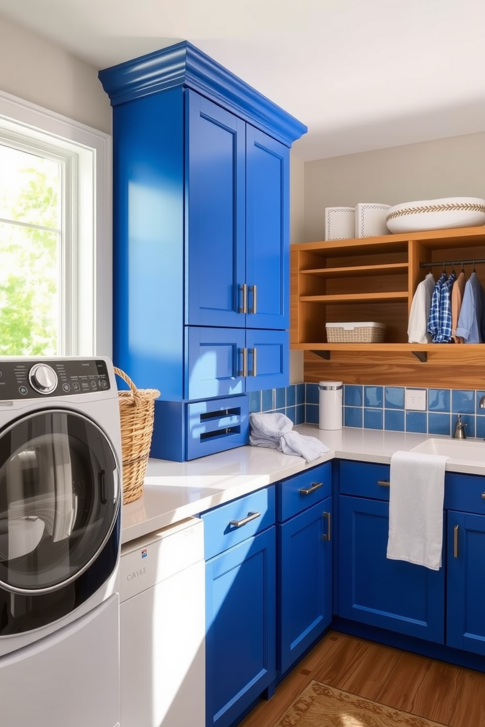 Blue Laundry Room Design Ideas 29